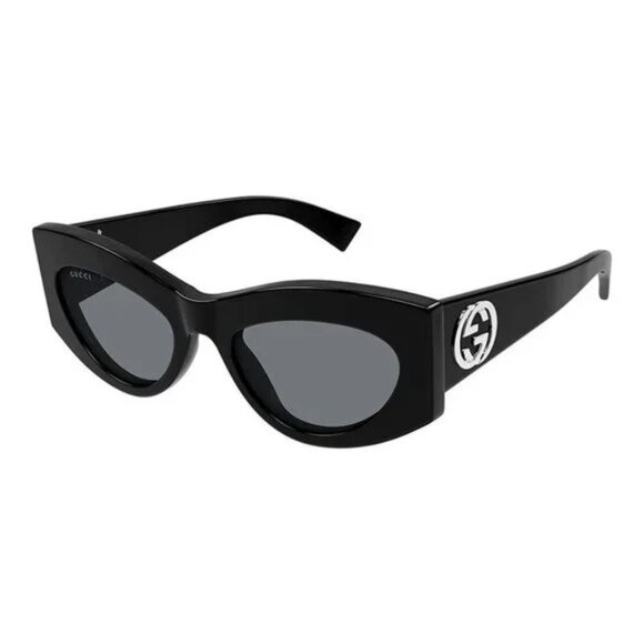 NEW GUCCI SUNGLASSES GUCCI BLACK/GREY EYEWEAR main image 4
